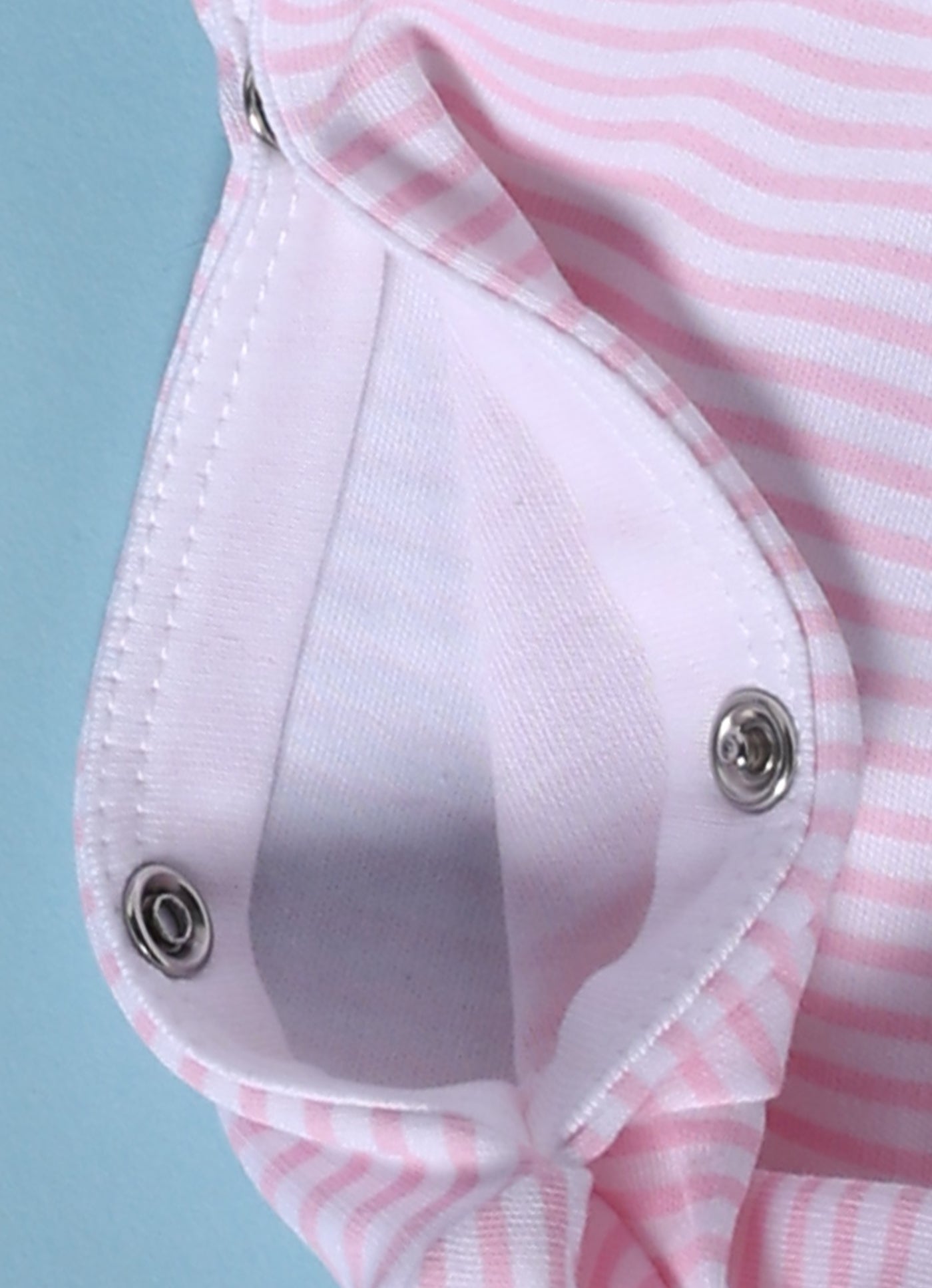 Full Sleeve Romper for Girls - Pink Cuddle Bunny & Baby Bear