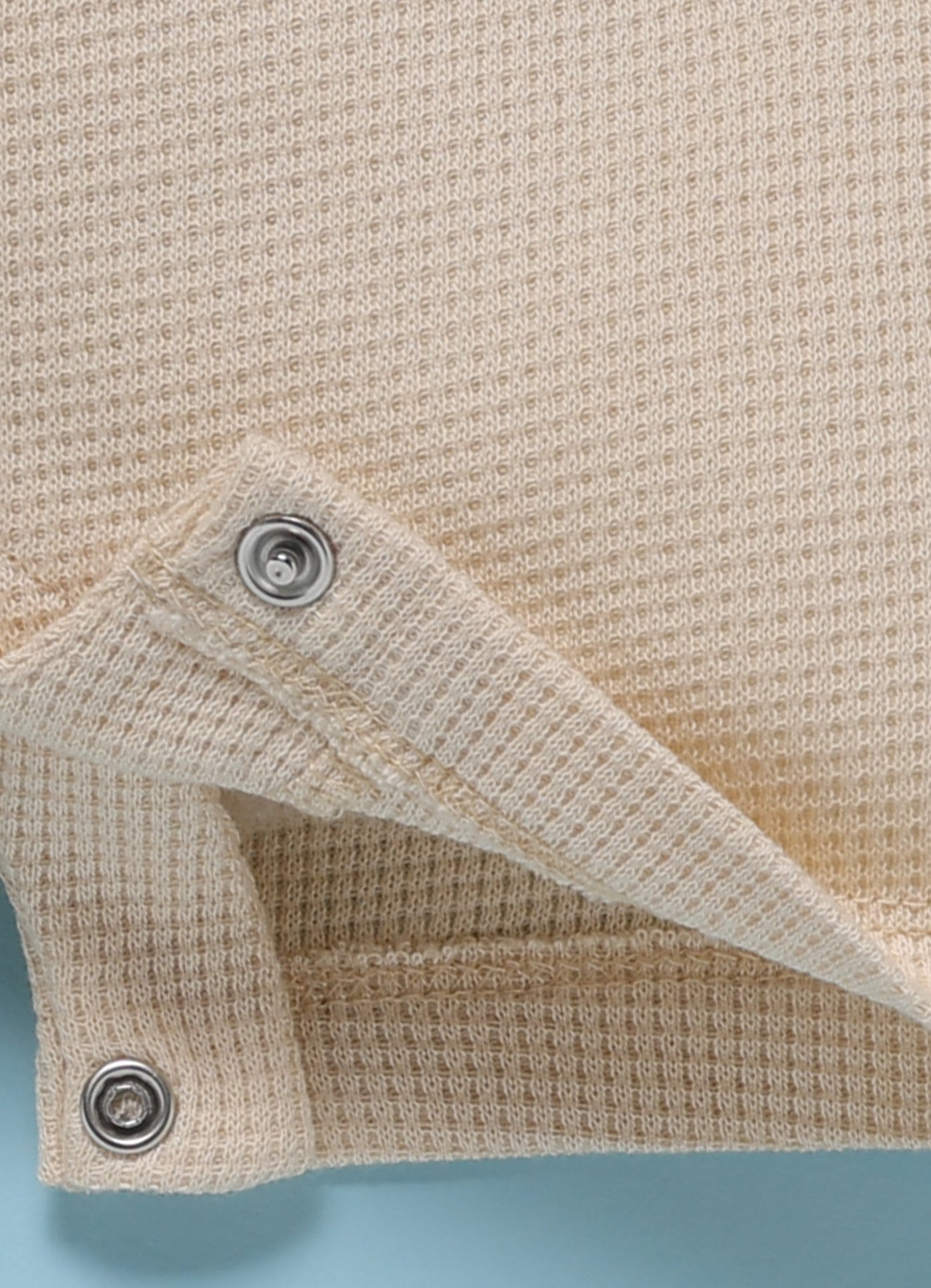 Half-Sleeve Romper for Boys – Cream Cozy Bear