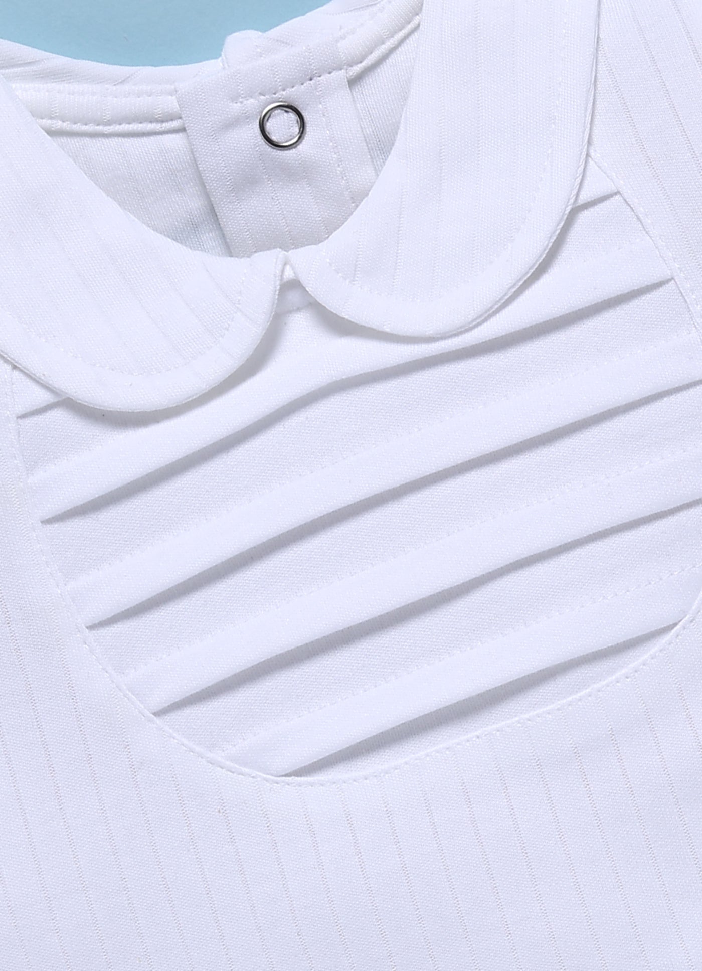 Frock – White Ribbed Classic