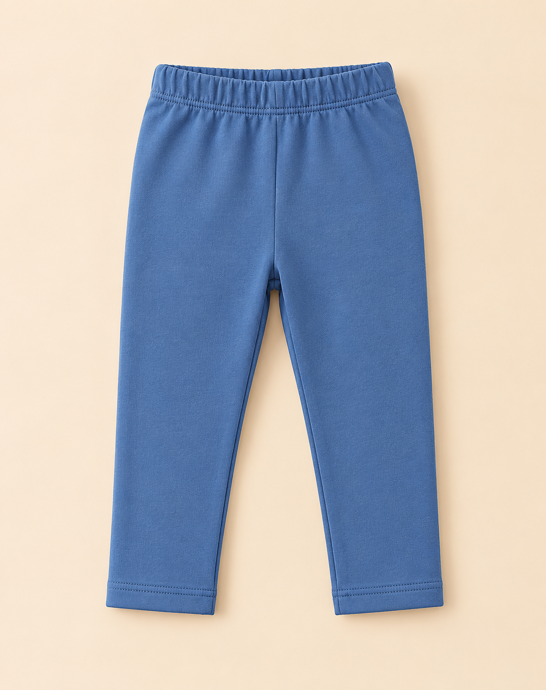 Grid Printed Collared Fleece-Lined Full Sleeve Top and Bottom for Girls - Light Pink & Blue