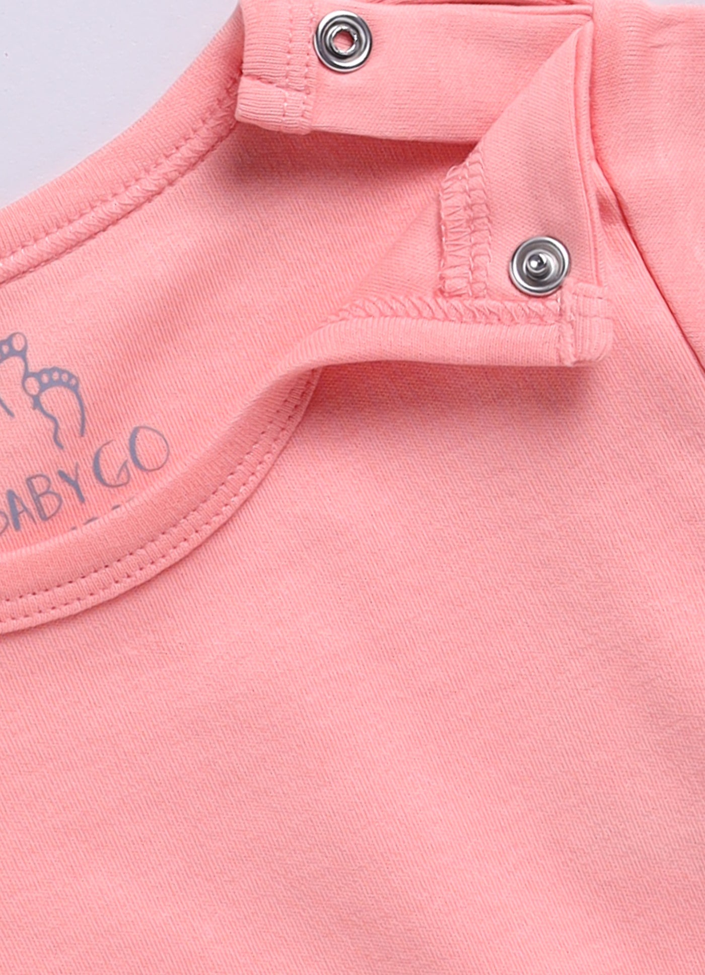 Half Sleeve Dungaree for Girls - Coral
