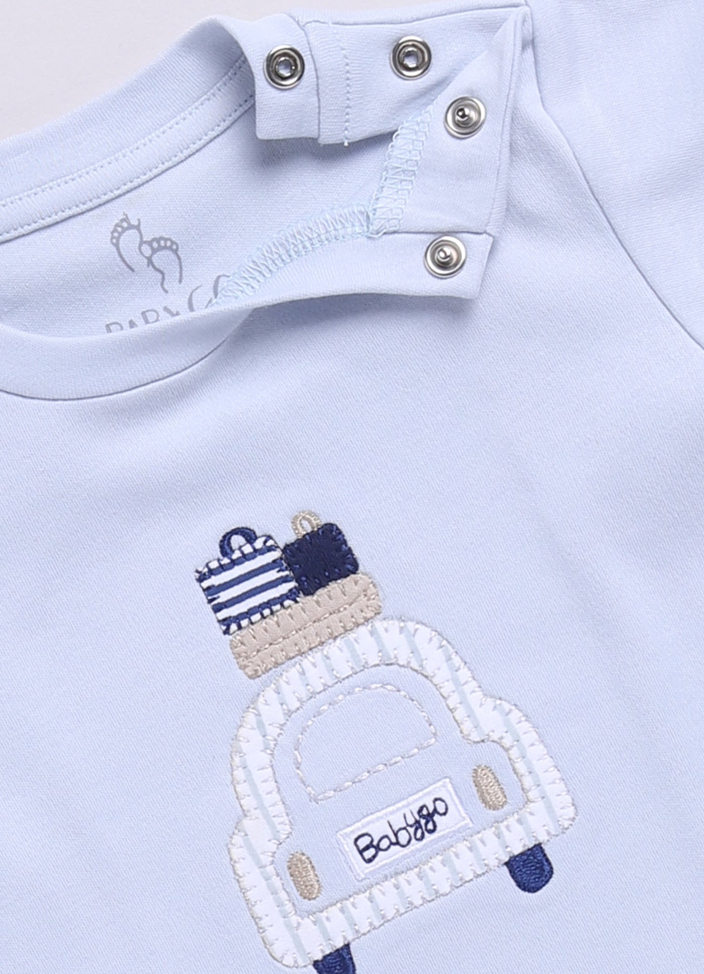 Baby Boy Summer Adventure Half T Shirt & Short Set-Gray