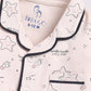 Cute Baby Girl Stars Printed Night Suit-BEIGE