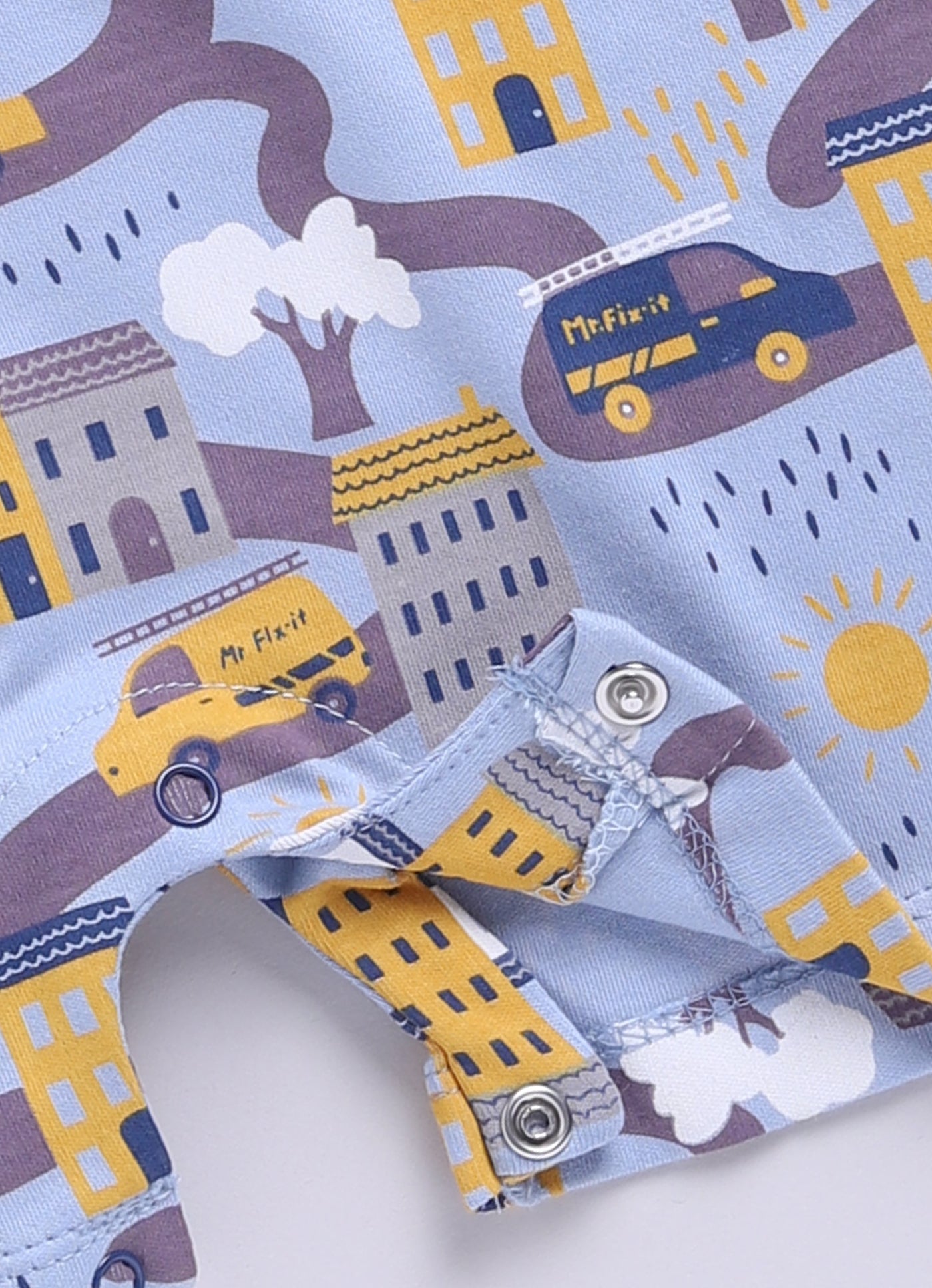 Half Sleeve Dungaree for Boys - Pista Green & Yellow
