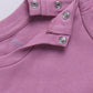Baby Girl Floral Print Pinafore Dress with Layered Top-PURPLE