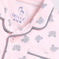 Bear Printed Baby Girl Half Sleeves Night Suit-PINK