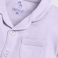 Baby Boy Solid Full Sleeve Night Suit-LAVENDER