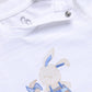 Baby Boy Bunny Half T-Shirt and Polka Dot Shorts Set-Sky
