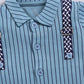 Baby Boy Collar Half T Shirt & Shorts Set-Green