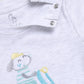 Happy Woof Printed Baby Boy Half T Shirt & Short Set-Melange