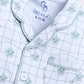 Cute Star Fish Printed Baby Boy Full Sleeve Night Suit-WHITE