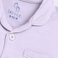 Solid Color Half Sleeves Baby Boy Night Suit-LAVENDER