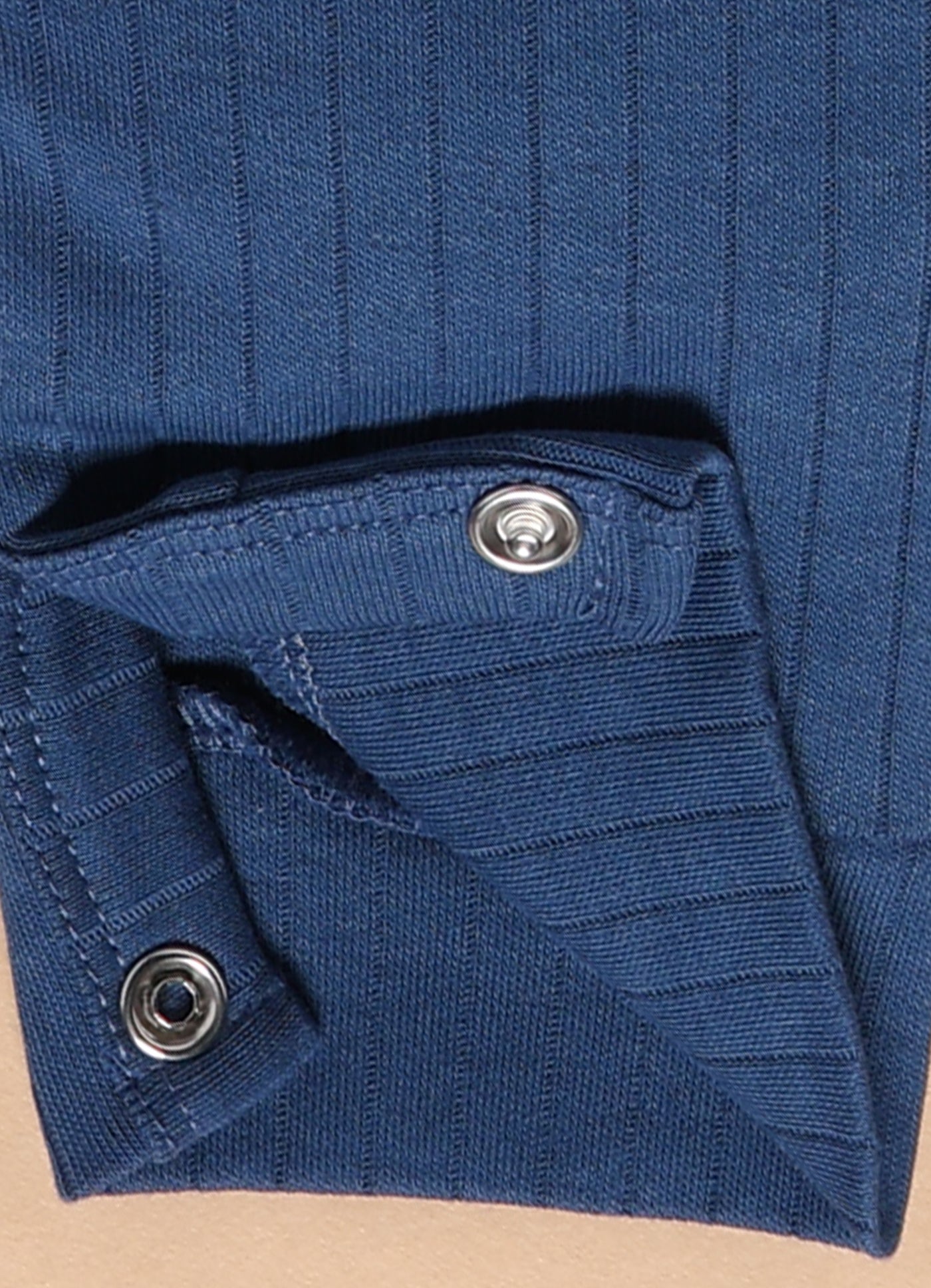 Full Sleeve Romper for Boys - Light Navy Blue Teddy Ride