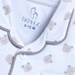 Bear Printed Baby Girl Half Sleeves Night Suit-Sky