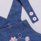 Baby Girl Willove Flutter Sleeve Dungaree-Blue Denim