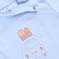 Baby Boy Summer Adventure Half T Shirt & Short Set-Sky
