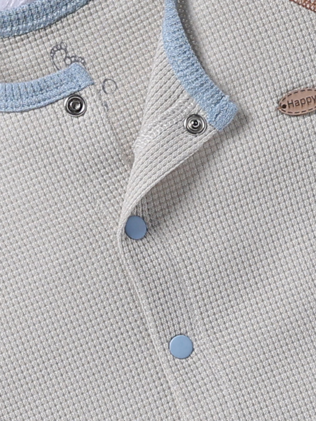 Top & Bottom for Boys - Cream Beige Fox Friend