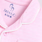 Stripped Baby Girl Half Sleeves Night Suit-PINK