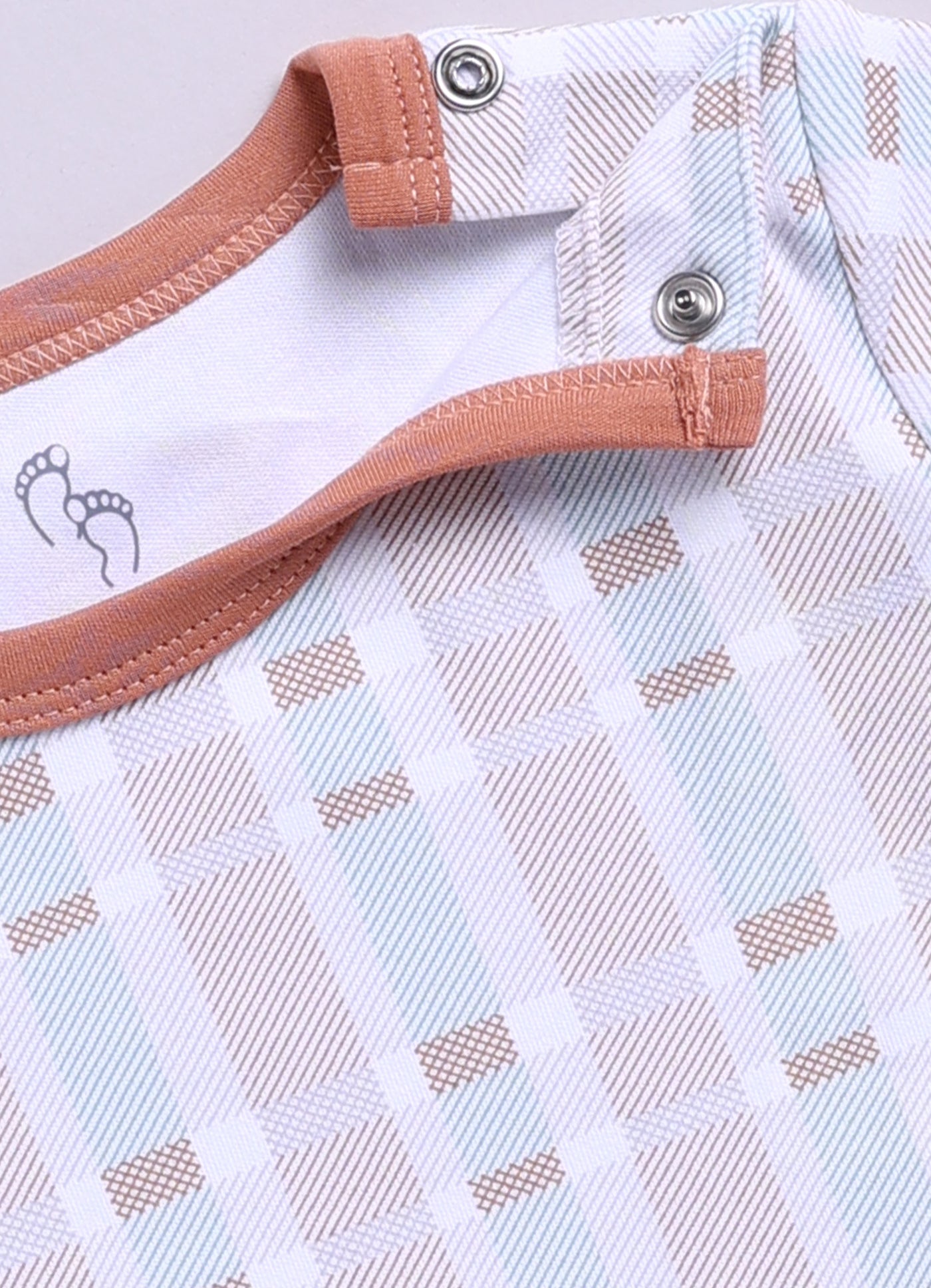 Half Sleeve Top & Bottom for Boys - Tan