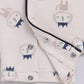 Hedgehog Happiness Baby Boy Summer Romper, Soft Cotton & Cute Print-BEIGE