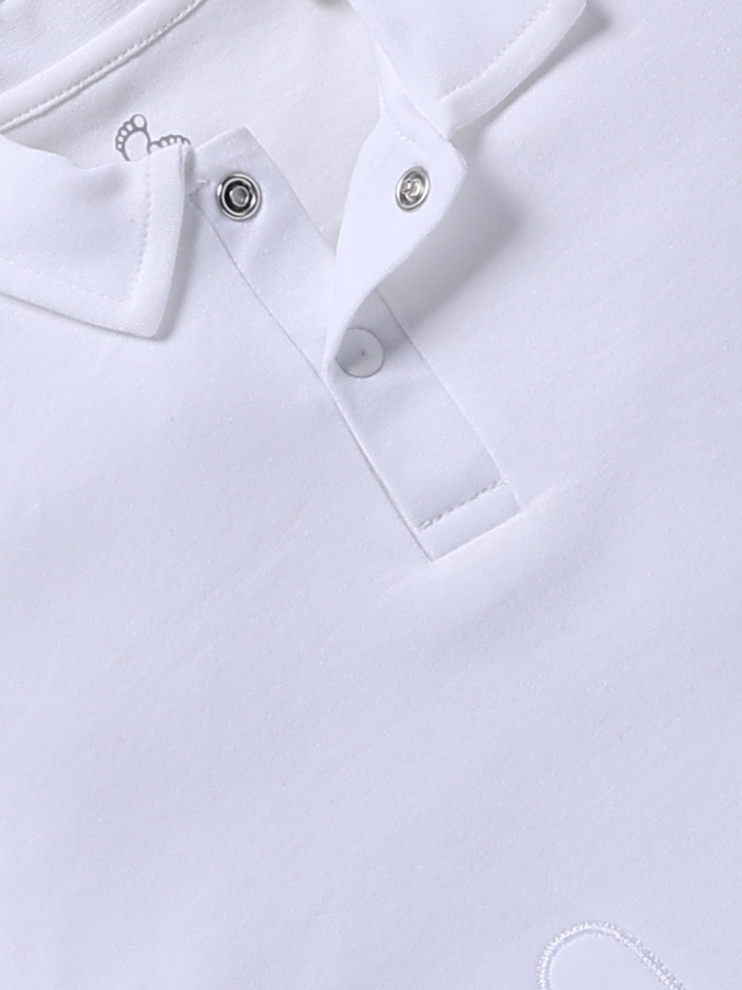 Top & Bottom for Boys - Cream Train Graphic Polo