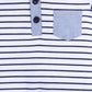 Baby Boy Striped Summer Romper - Navy