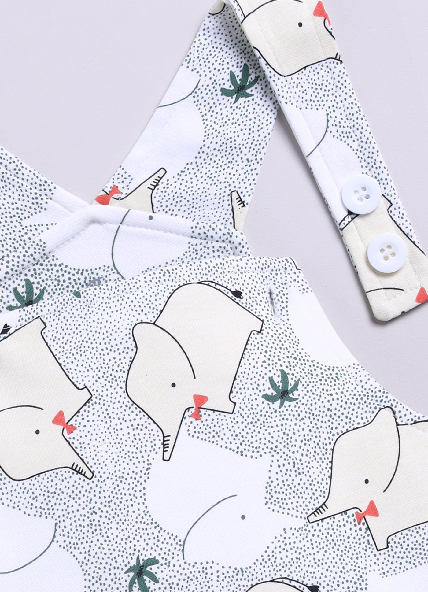 Half Sleeve Dungaree for Boys - Light Green