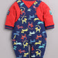 Full Sleeve Casual Cotton Dungaree Dress for Baby Boys NAVY