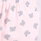 Bear Printed Baby Girl Night Suit-Peach