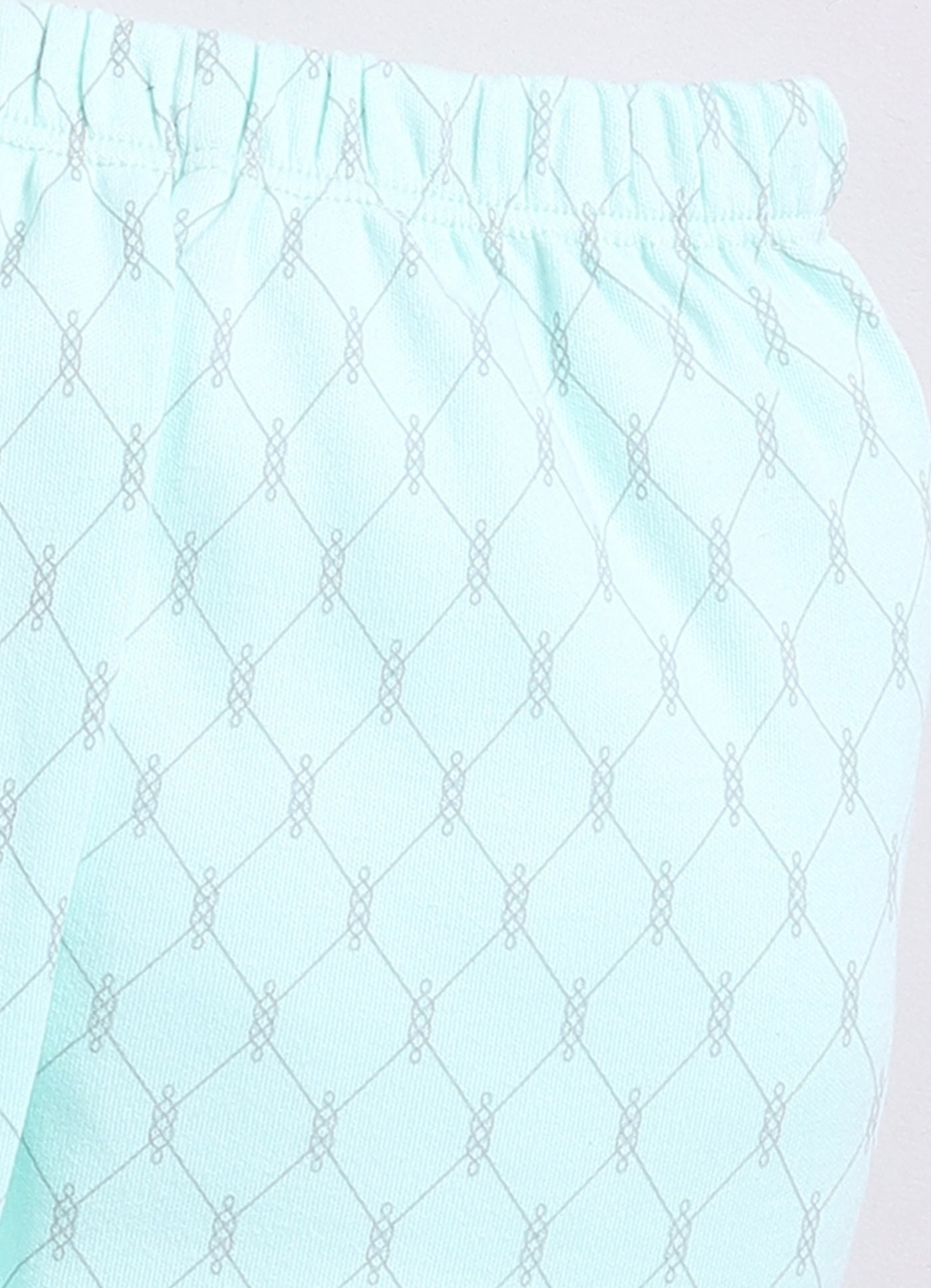 Baby Girl Comfy Half Sleeves Night Suit-LIGHT GREEN