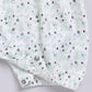 Baby Girl Light Green Floral Romper with Bows-PISTA GREEN