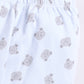 Bear Printed Baby Girl Half Sleeves Night Suit-Sky