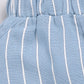 Baby Girl Striped T Shirt & Short-BLUE