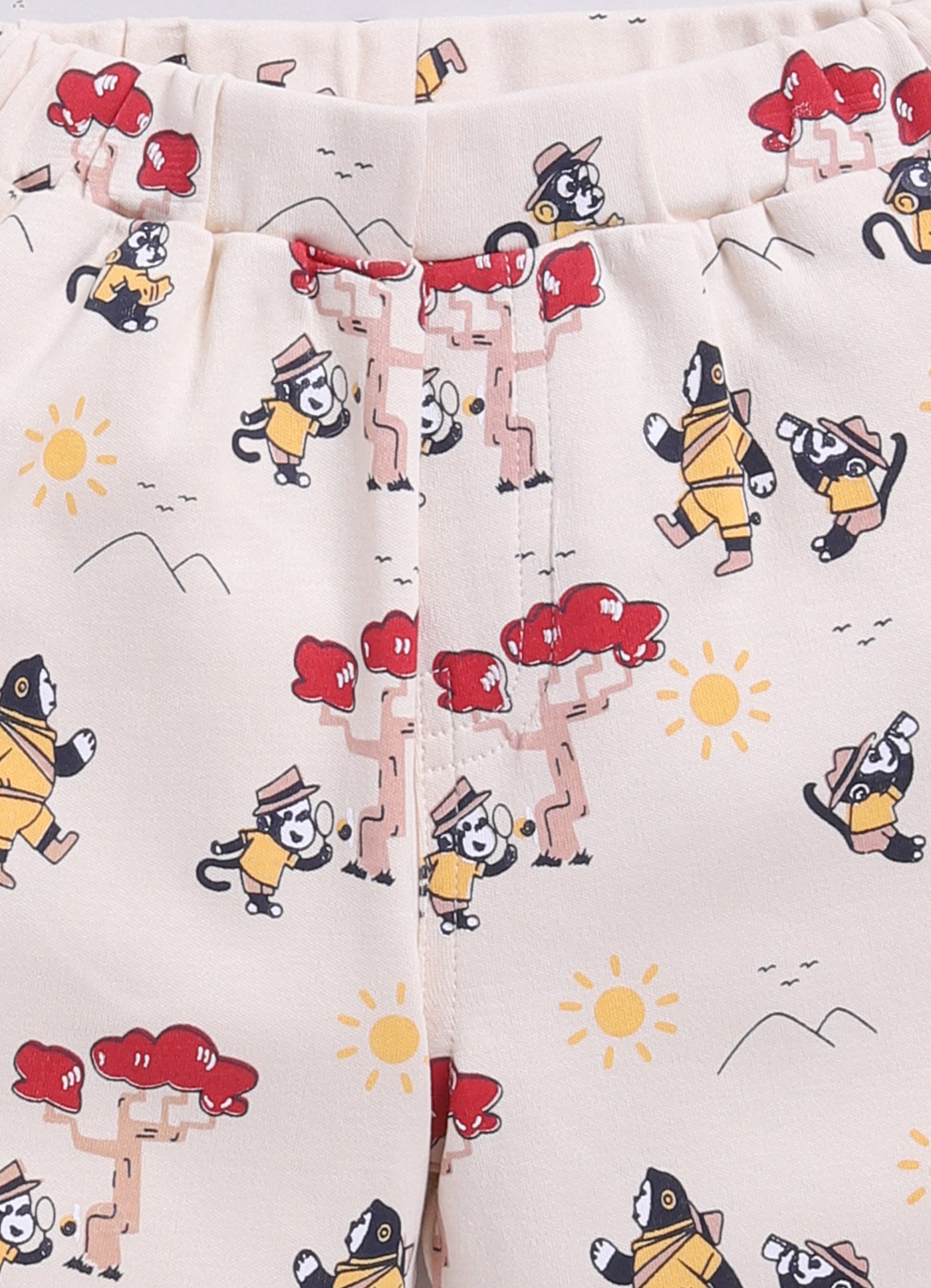 Baby Boy Have Fun printed Half T-Shirt and Shorts Set-Red