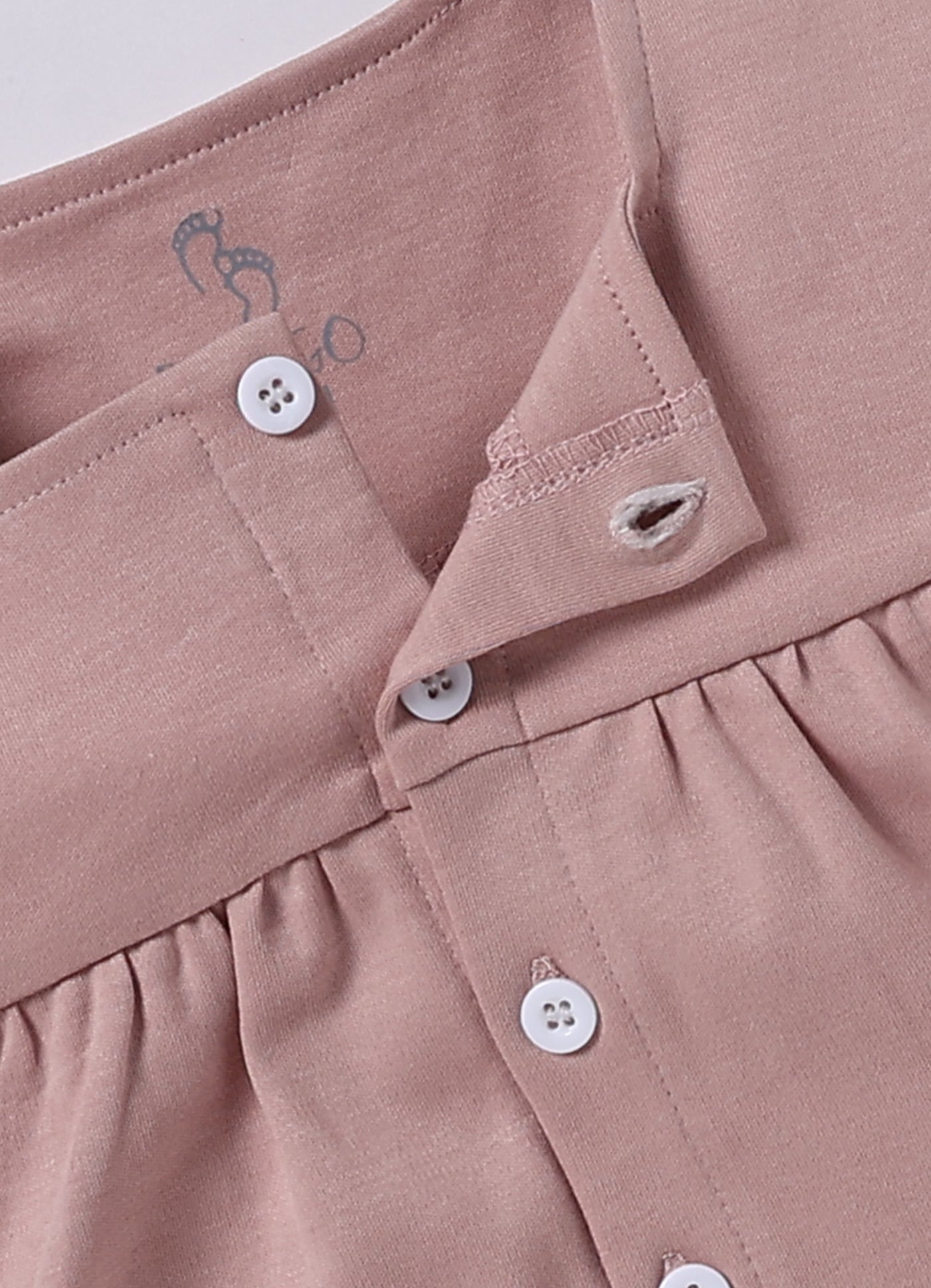 Frock – Light Mauve Buttoned Up