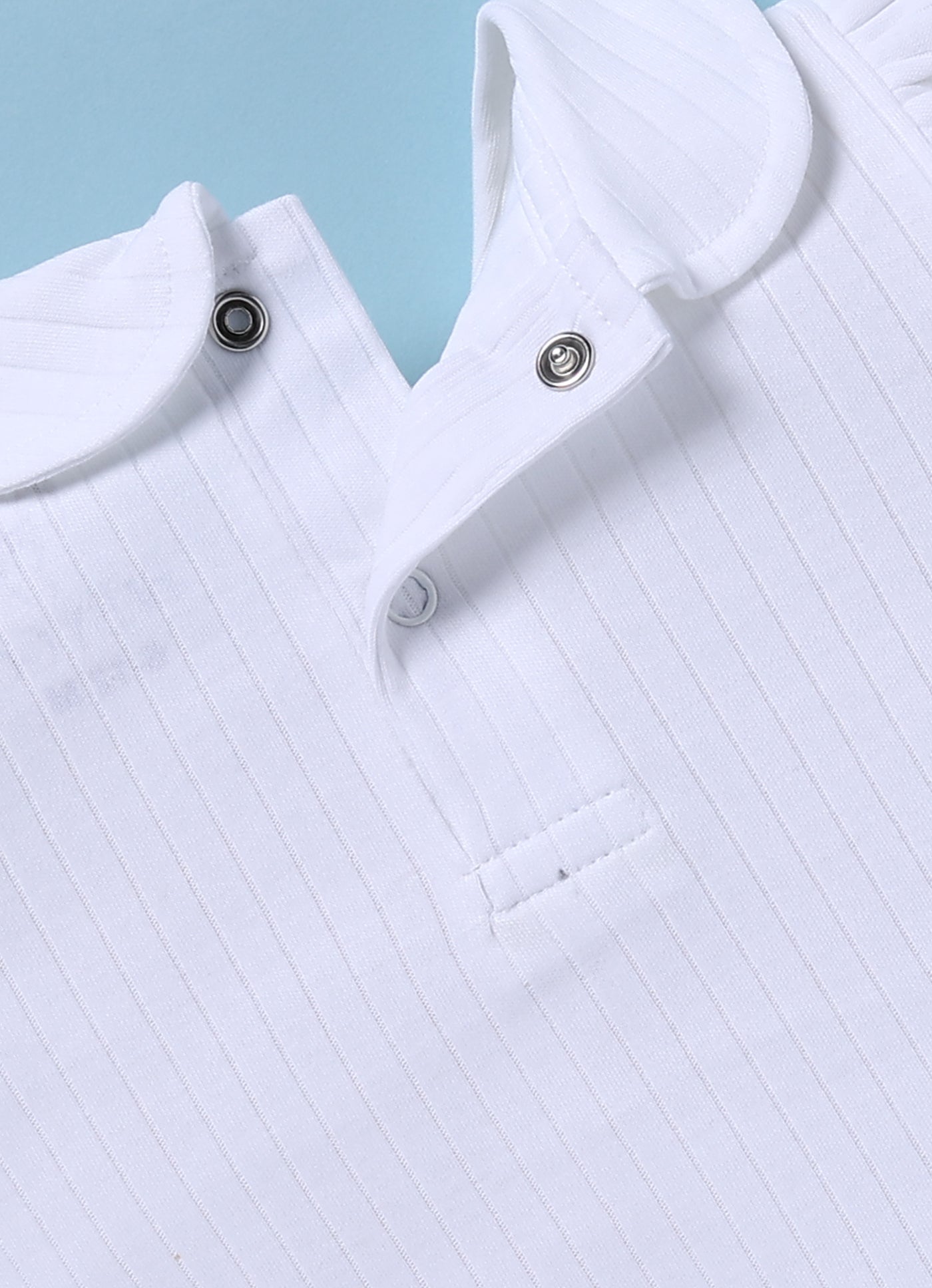Frock – White Ribbed Classic