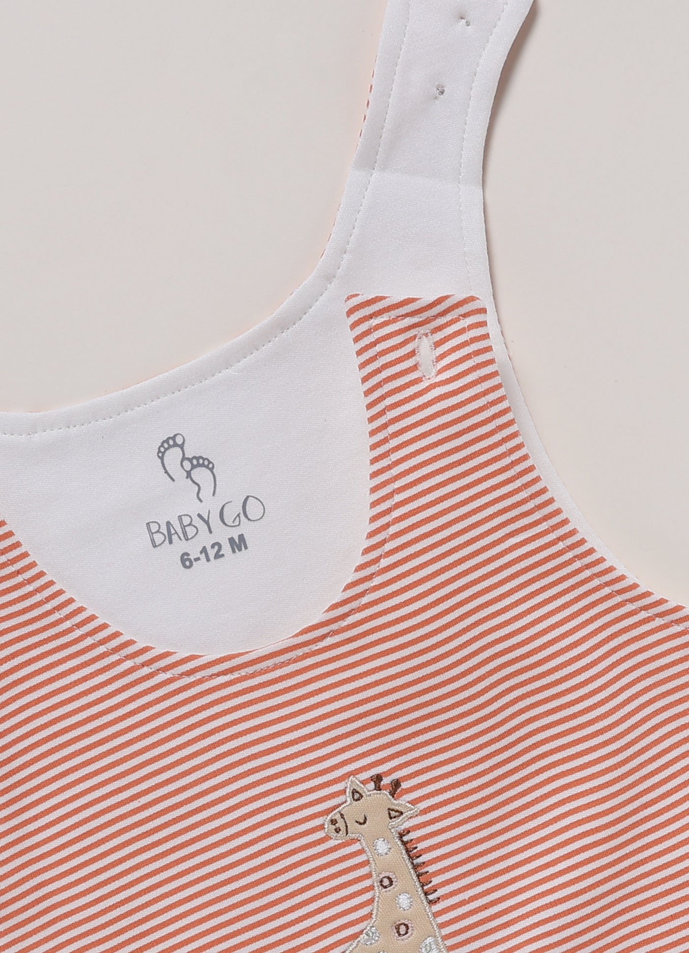 Half Sleeve Dungaree for Girls - Pink Simple Giraffe