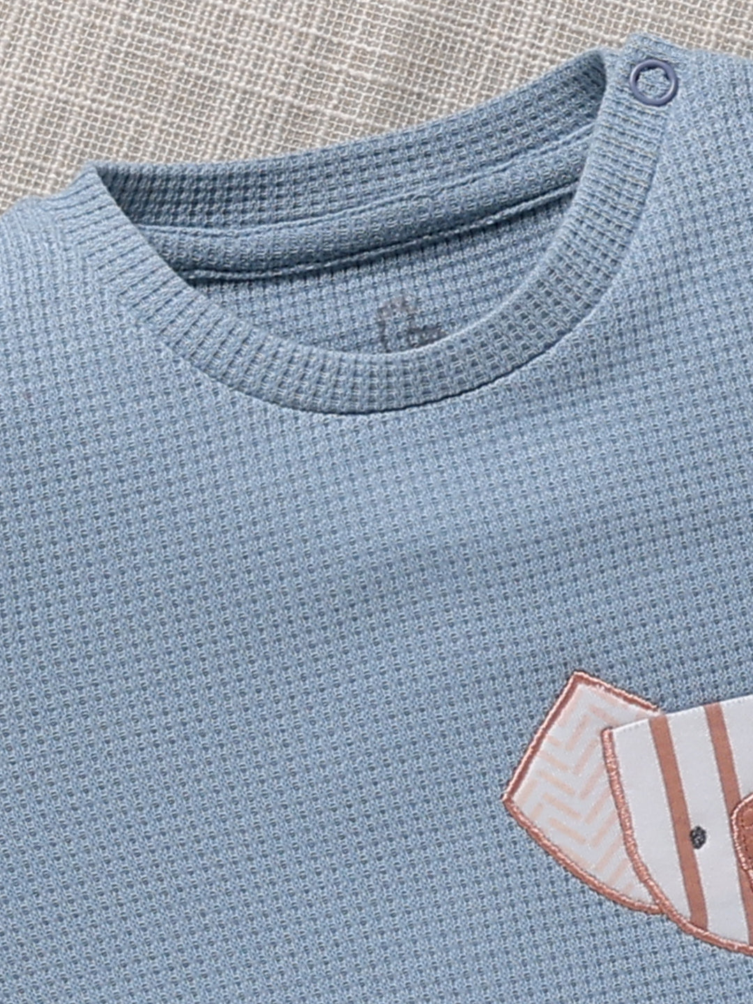 Top & Bottom for Boys - Baby Blue Safari Elephant