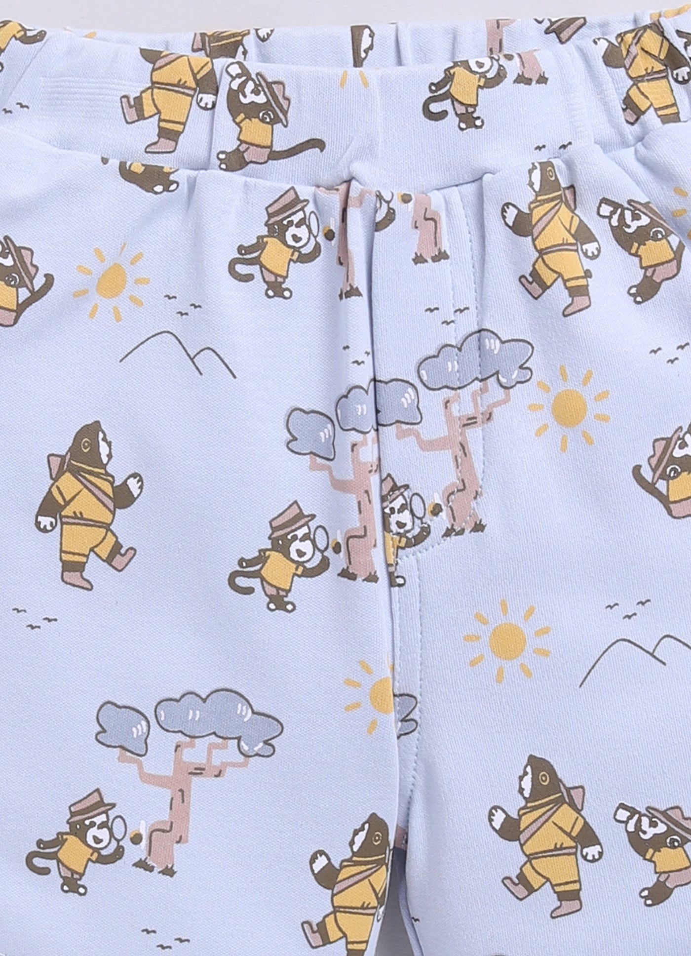 Baby Boy Have Fun printed Half T-Shirt and Shorts Set-Blue