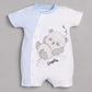 Half Sleeves Round neck Romper/Summer clothes/Creeper/new born/infent wear/ for Baby Boys 100% Pure Cotton-SKY
