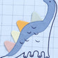 Baby Boy Dino Half T Shit & Shorts-Sky Blue