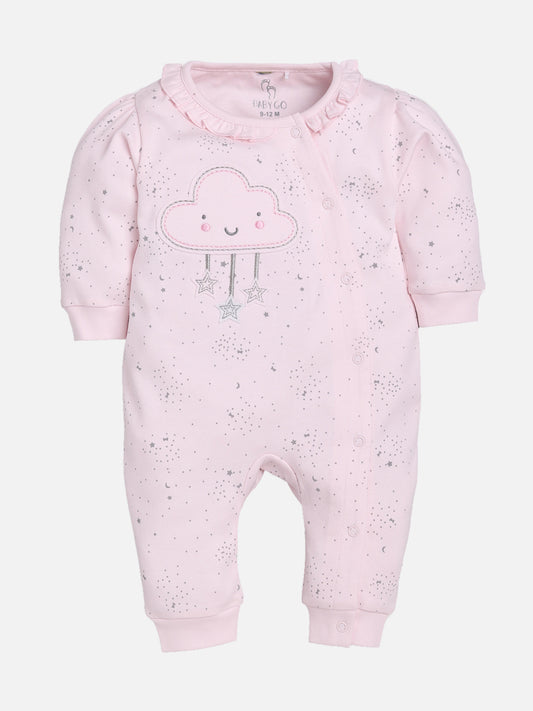 100% Pure Cotton Romper/Bodysuit/Sleepsuit for Baby Girls PINK
