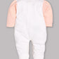 BABY GO 100% Pure Cotton Full Sleeves Rompers/Bodysuit/Sleepsuit for Baby Girls- PEACH