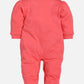 BABY GO 100% Pure Cotton Full Sleeves Rompers/Bodysuit/Sleepsuit for Baby Girl-RED