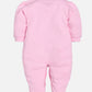 BABY GO 100% Pure Cotton Full Sleeves Rompers/Bodysuit/Sleepsuit for Baby Girl-PINK