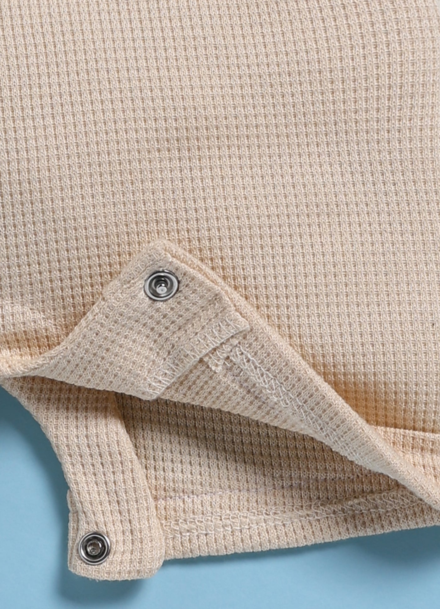 Half Sleeve Dungaree for Boys - Beige Hello World