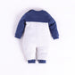 Cute cat prinetd full sleeves Rompe for Baby Boy-NAVY