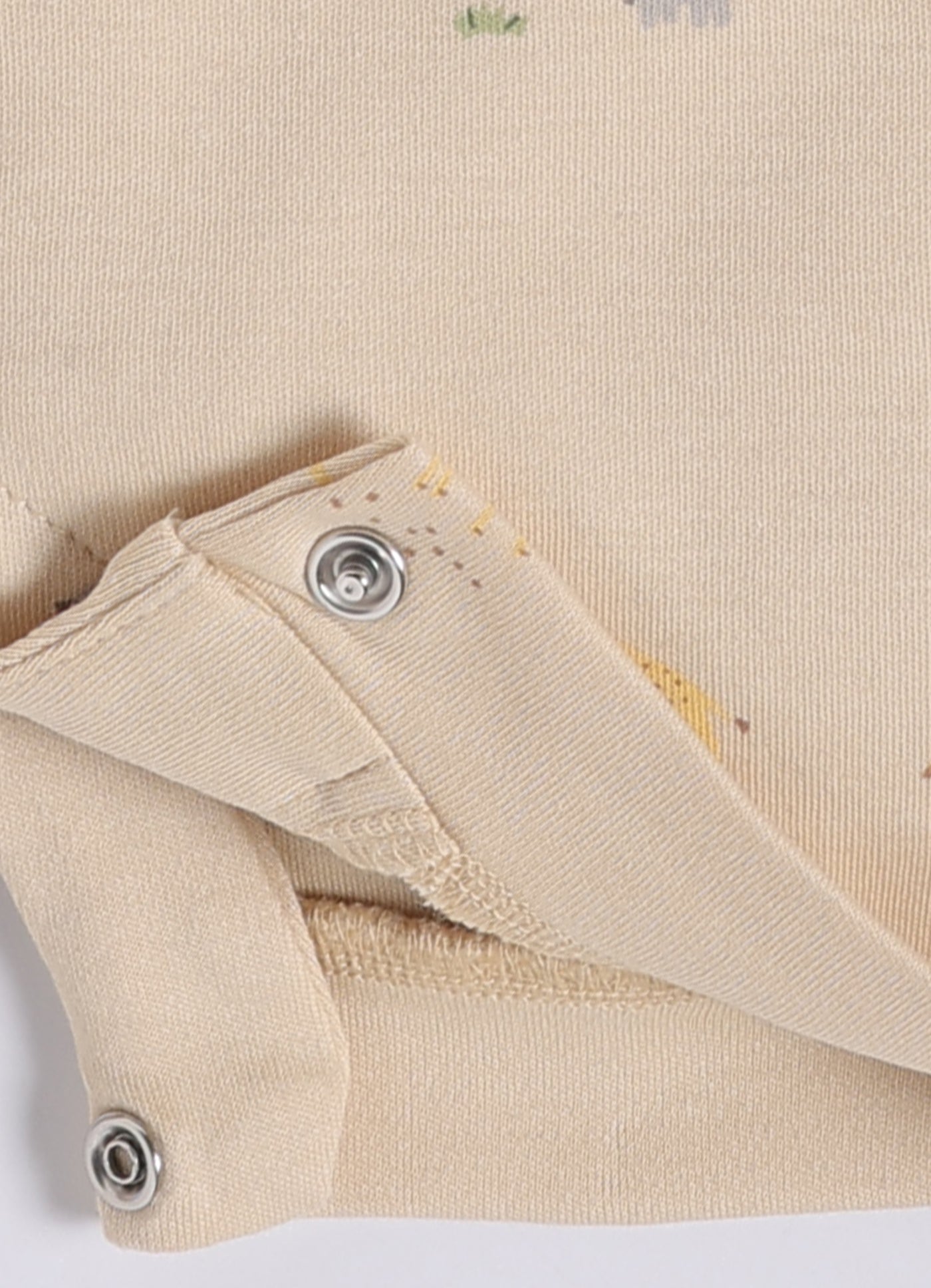 Half Sleeve Dungaree for Boys - Beige Saharan Wildlife