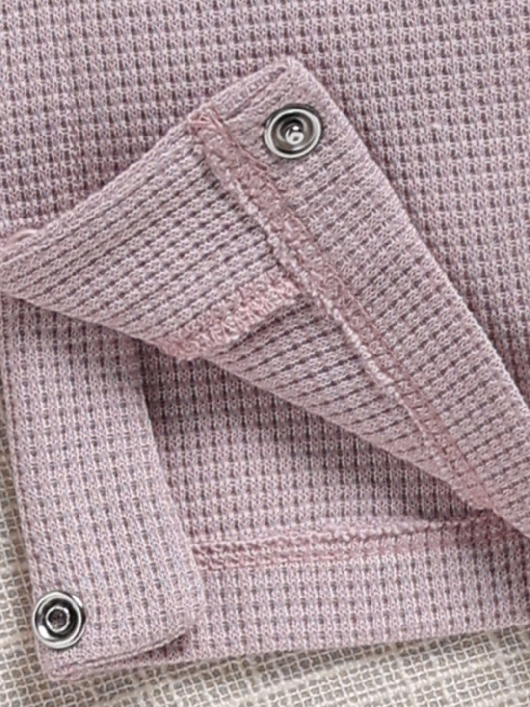 Dungaree - Dusty Lavender Bunny Waffle Knit