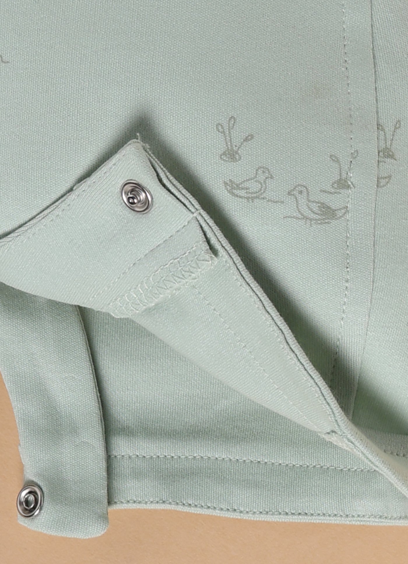 Half Sleeve Dungaree for Boys – Mint Green Nature Print